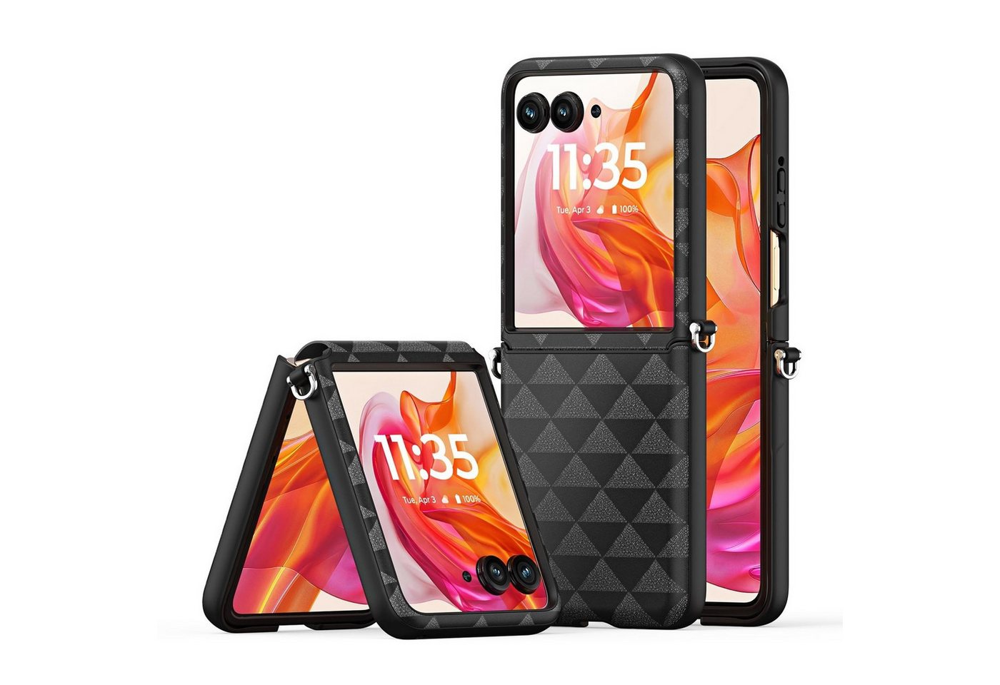 Wigento Handyhülle Für Motorola Razr 50 Ultra DUX DUCIS Fitt Series TPU + PU Textur Hülle, Textur TPU + PU Schutzhülle mit präzisen Aussparungen von Wigento