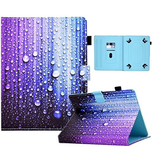 Wigento Kunstleder Tablet Cover Tasche Wassertropfen für Microsoft Surface Go 2 Blau Hülle Case Etui von Wigento