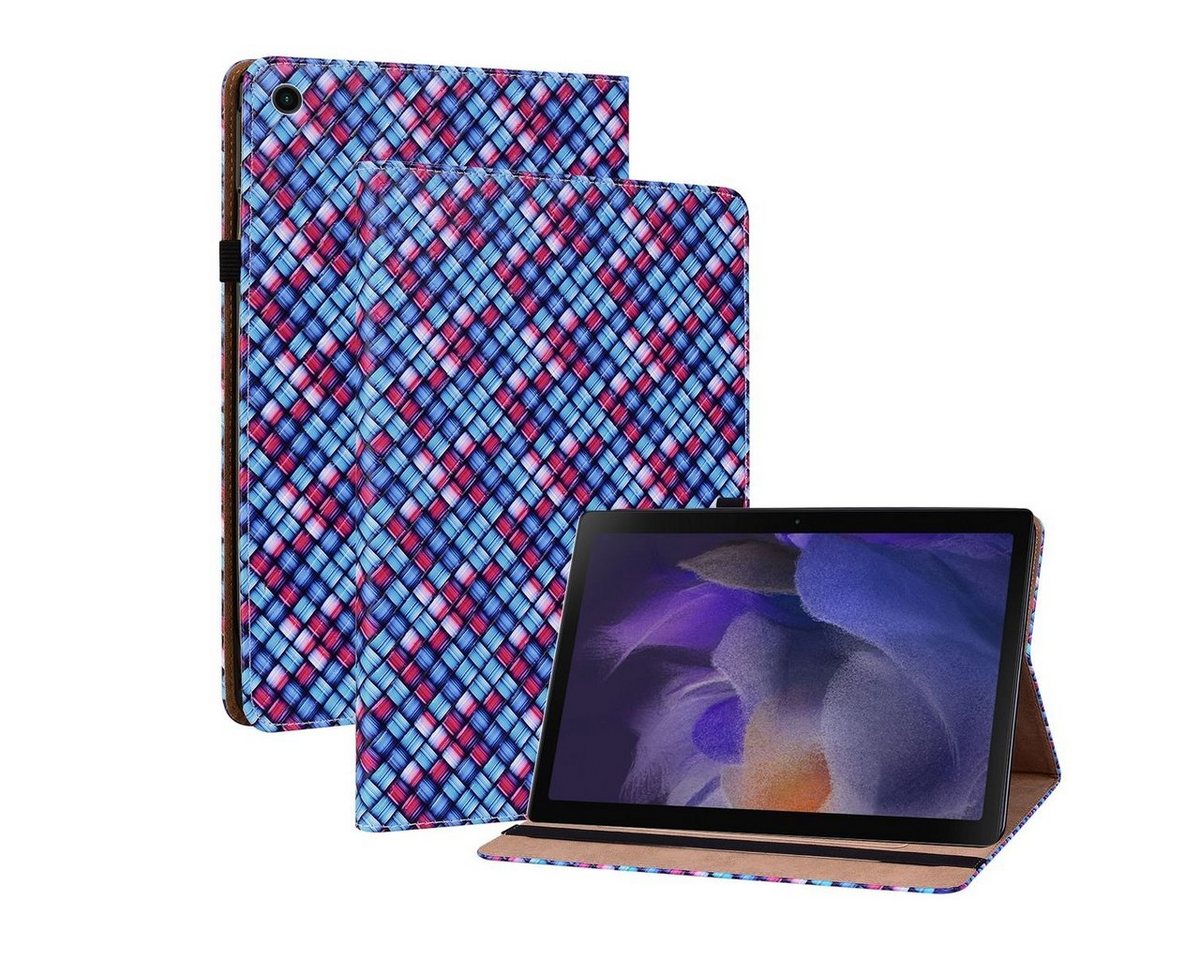 Wigento Tablet-Hülle Aufstellbare Kunst-Leder Tasche Design Muster für Oppo Realme Pad 10.4 Etuis Hülle Cover Schutz Case Zubehör von Wigento