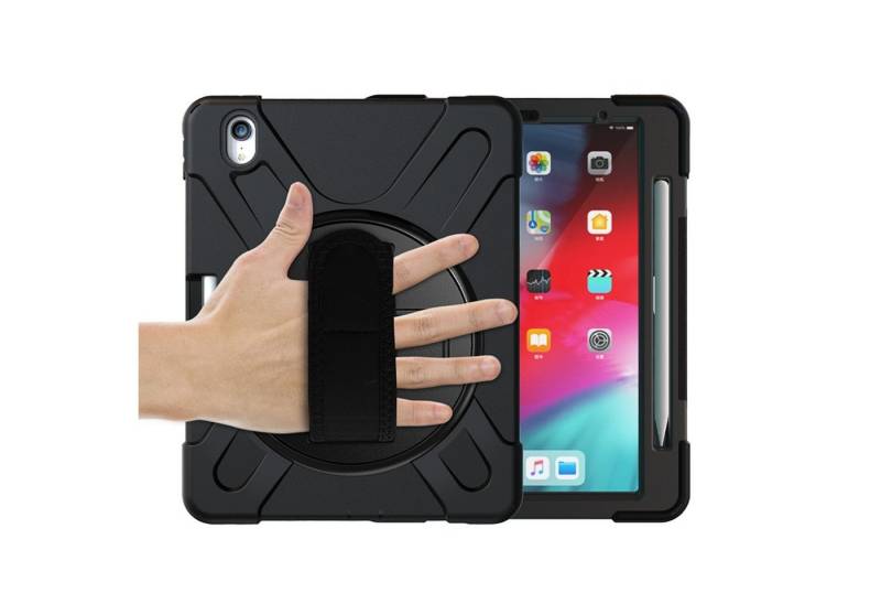 Wigento Tablet-Hülle Für Apple iPad Pro 11 2024 Hybrid 360 Grad Rotation Schutz Hülle von Wigento