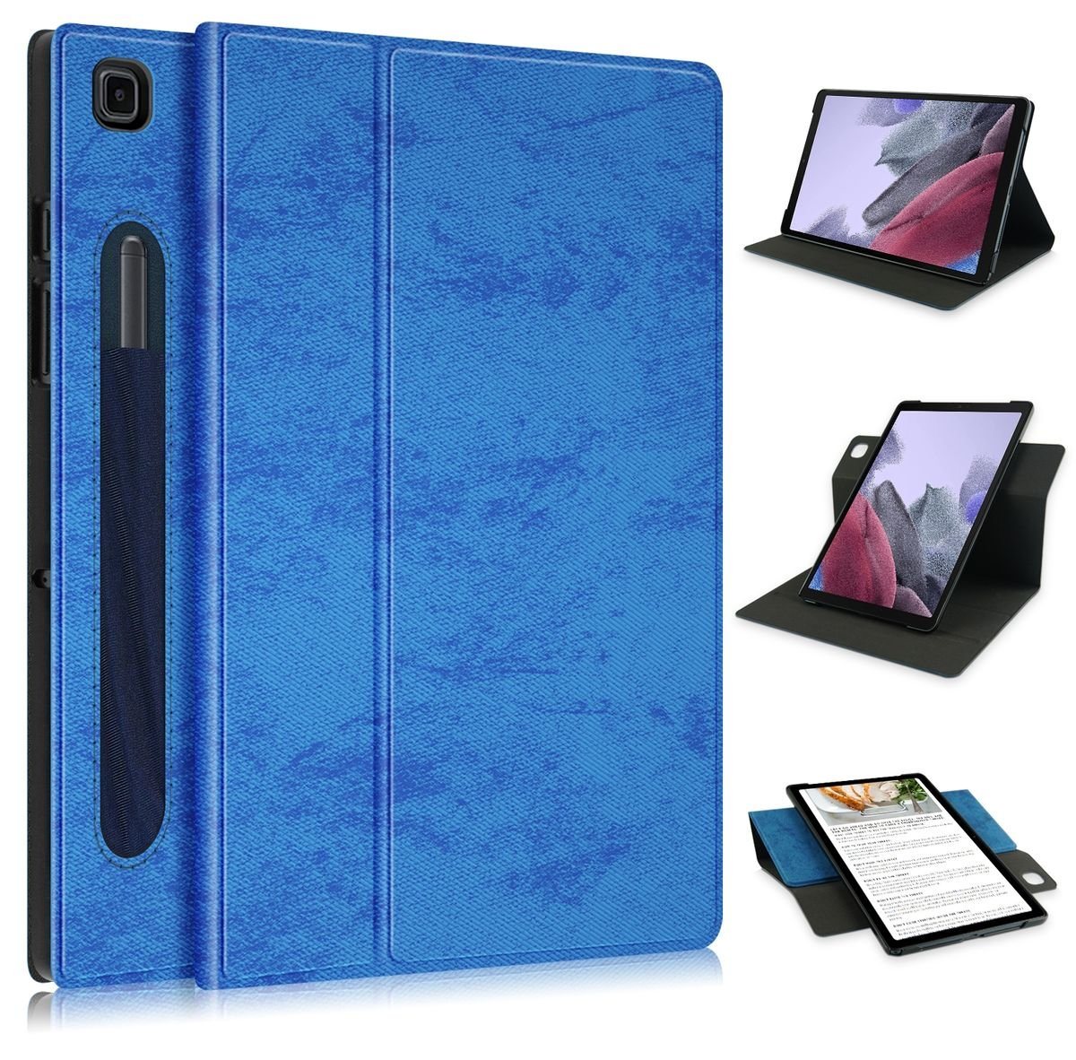 Wigento Tablet-Hülle Für Samsung Galaxy Tab A7 Lite 8.7 2021 360 Grad Rotation + Stift Halterung Tablet Tasche Hülle Case Cover Etui Schutz Blau Neu Wigento Tablet-Hülle Für Samsung Galaxy Tab A7 Lite 8.7 2021 360 Grad Rotation + Stift Halterung Tablet Tasche Hülle Case Cover Etui Schutz Blau Neu von Wigento