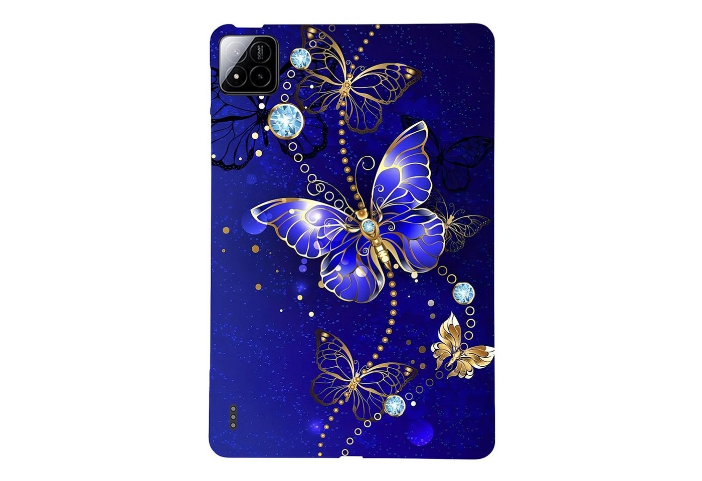 Wigento Tablet-Hülle Für Xiaomi Pad 7 / 7 Pro TPU Schmetterling Motiv Design Schutz Hülle, TPU-Hülle mit hochwertigem Motiv von Wigento