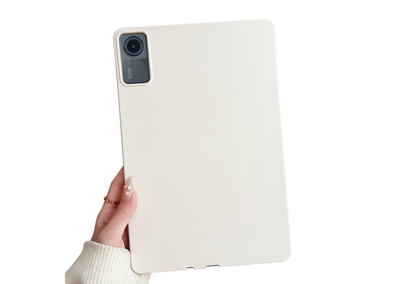 Wigento Tablet-Hülle Für Xiaomi Redmi Pad 2 / SE 11" TPU Silikon Hülle ultra dünn Case Weiß von Wigento