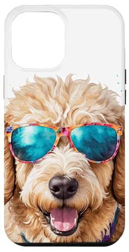 Hülle für iPhone 12 Pro Max Goldendoodle Sonnenbrille Hund Tier Aufdruck Design Print von Wild Life Merch
