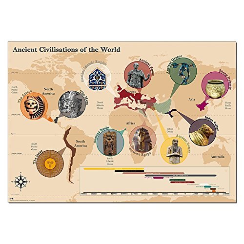 wildgoose Bildung wg7315 Alten Zivilisationen der Welt Karte von Wildgoose Education