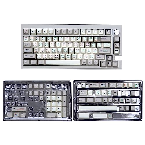 Wilgure 130PCS Tasten Retro Programmierer Tastenkappen Dicke PBT DyeSublimation Lichtdicht CherryProfile Tastenkappen Für Mechanische Tastaturen Ersatz Tastenkappe von Wilgure