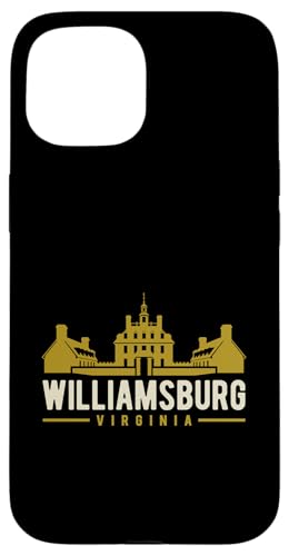 Hülle für iPhone 15 Koloniales Williamsburg-Virginia-Design von Williamsburg Virginia USA Designs and Souvenirs