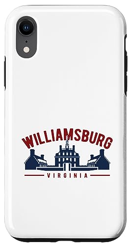 Hülle für iPhone XR Koloniales Williamsburg-Virginia-Design von Williamsburg Virginia USA Designs and Souvenirs