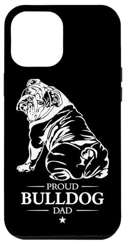 Hülle für iPhone 14 Pro Max Proud Bulldog Dad Hunderasse Englische Bulldogge Hund Hunde von Wilsigns Englische Bulldogge Designs