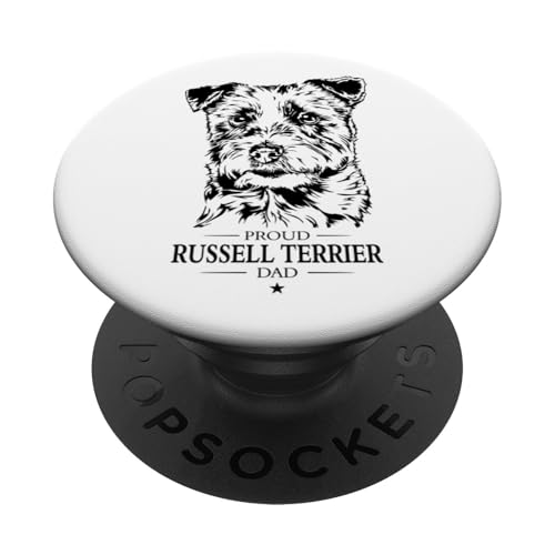 Proud Russell Terrier Dad Hund Jack Russell Terrier Hunde PopSockets Klebender PopGrip von Wilsigns Jack Russell Terrier Designs