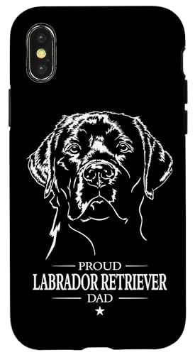 Hülle für iPhone X/XS Proud Labrador Retriever Dad Labbi Hunde Labrador Hunde von Wilsigns Labrador Retriever Designs