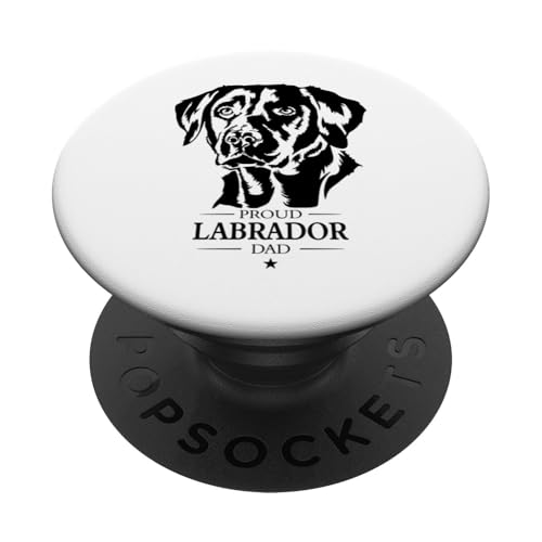 Proud Labrador Dad Labbi Hunde Labrador Retriever Hunde PopSockets Klebender PopGrip von Wilsigns Labrador Retriever Designs