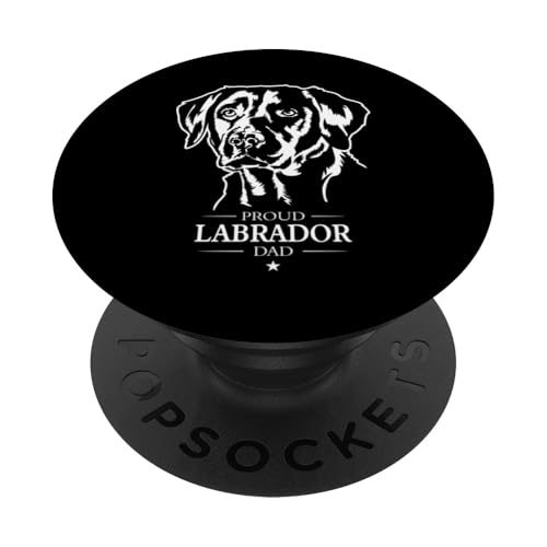 Proud Labrador Dad Labbi Hunde Labrador Retriever Hunde PopSockets Klebender PopGrip von Wilsigns Labrador Retriever Designs