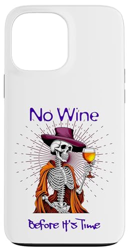 Hülle für iPhone 13 Pro Max Dashing Elegant Skelett trinken Weinkenner Önologe von Wine Drinking Skeleton Halloween Costume