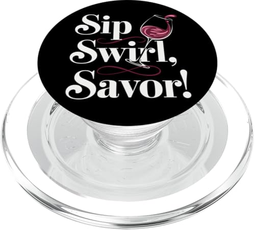 Lustiger Weinhumor für Vino-Enthusiasten bei Weinproben PopSockets PopGrip für MagSafe von Wine Tasting Lover Vino Enthusiast Funny Wine