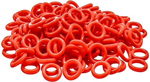 200 Stück Gummi O-Ring Schalter Dämpfer Tastenkappe Weiß für Cherry MX Tastenschalter Tastaturen Dämpfer (Rot) von Wingsflying