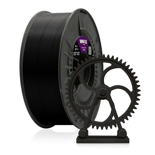 Winkle ABS-Filament, 1,75 mm, Tiefschwarz, Filament für 3D-Druck, Spule mit 1000 g von Winkle