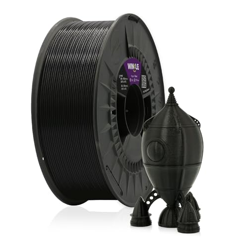 Winkle High Speed PLA-Filament, 1,75 mm, Schwarz, 1 kg von Winkle