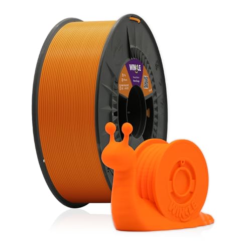 WINKLE Nemo PLA HD Filament, Orange, 3D-Drucker-Filament, PLA-Filament, 2,85 mm, 1 kg, PLA Orange, kompatibel mit allen 3D-Druckern, Maßgenauigkeit, Spule mit 1 kg von Winkle