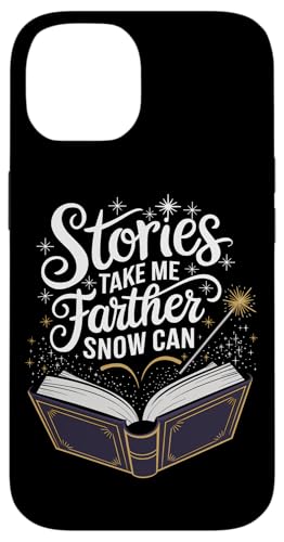 Hülle für iPhone 14 Den ganzen Winter lesen Gemütliche Buchliebhaberin und literarische Flucht von Winter Bookworm Cozy Reading Season Literary Gift