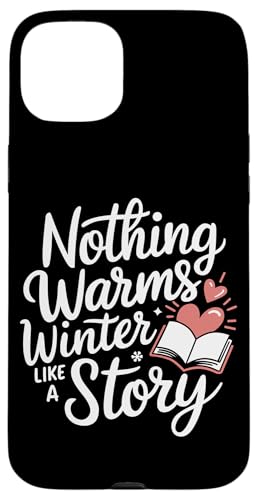 Hülle für iPhone 15 Plus Den ganzen Winter lesen Gemütliche Buchliebhaberin und literarische Flucht von Winter Bookworm Cozy Reading Season Literary Gift