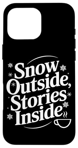 Hülle für iPhone 16 Pro Max Den ganzen Winter lesen Gemütliche Buchliebhaberin und literarische Flucht von Winter Bookworm Cozy Reading Season Literary Gift