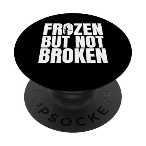 Frozen But Not Broken Ice Fishing PopSockets Klebender PopGrip von Winter Eisfischen Sport Designs Idee