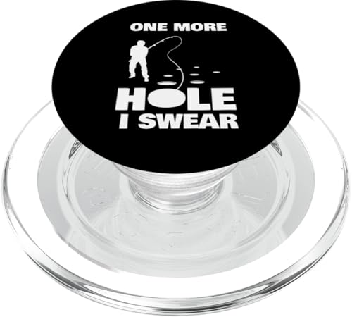 One More Hole I Swear Ice Fishing PopSockets PopGrip für MagSafe von Winter Eisfischen Sport Designs Idee