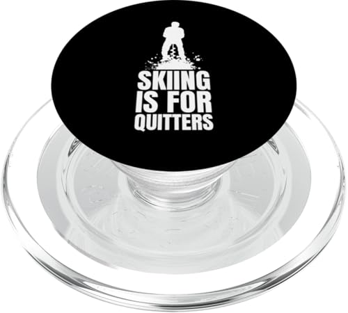 Skiing Is For Quitters Ice Fishing PopSockets PopGrip für MagSafe von Winter Eisfischen Sport Designs Idee