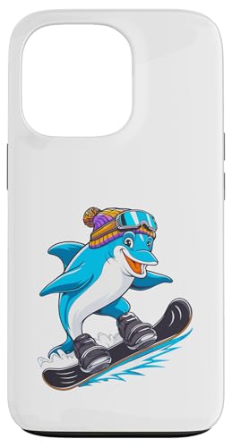 Fun Dolphin Snowboard Adventure Winter Sports Hülle für iPhone 13 Pro von Winter Snow Animals