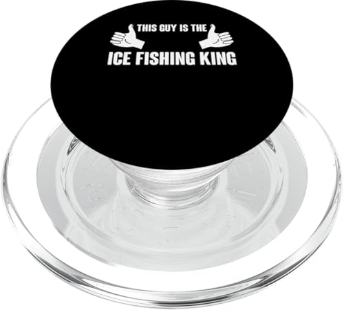 This Guy Is The Ice Fishing King PopSockets PopGrip für MagSafe von Winter Sport Designs Eisfischen Ideen