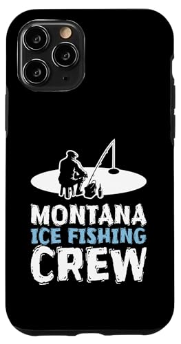 Montana Ice Fishing Crew Hülle für iPhone 11 Pro von Winter Sport Eisfischen Designs Idee