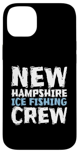 New Hampshire Ice Fishing Crew Hülle für iPhone 14 Plus von Winter Sport Eisfischen Designs Idee