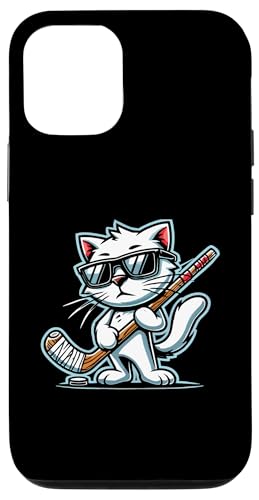 Hülle für iPhone 12/12 Pro Eishockey Katze Wintersport von Winter Sports Ice Hockey Player Gifts