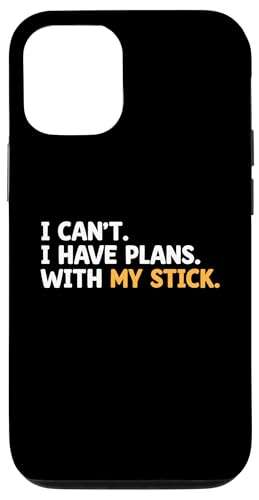 Hülle für iPhone 13 I Can't I Have Plans With My Stick Eishockey Wintersport von Winter Sports Ice Hockey Player Gifts