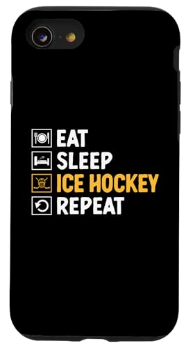 Hülle für iPhone SE (2020) / 7 / 8 Eat Sleep Eishockey Repeat Wintersport von Winter Sports Ice Hockey Player Gifts