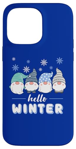 Hülle für iPhone 14 Pro Max Winter Gnome, Weihnachts-Wichtel mit lustigem Spruch von Winter by Content Design Studio