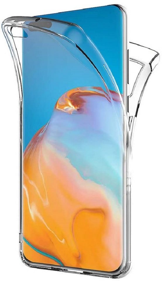 Wisam Smartphone-Hülle für Huawei P40 Full Cover Silikon TPU 360° Transparent Schutzhülle 15,49 (6,1 Zoll) von Wisam