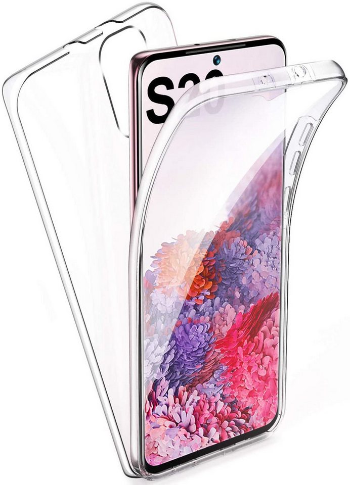 Wisam Smartphone-Hülle für Samsung Galaxy S20 Full Cover TPU 360° Transparent Schutzhülle 15,75 (6,2 Zoll) von Wisam