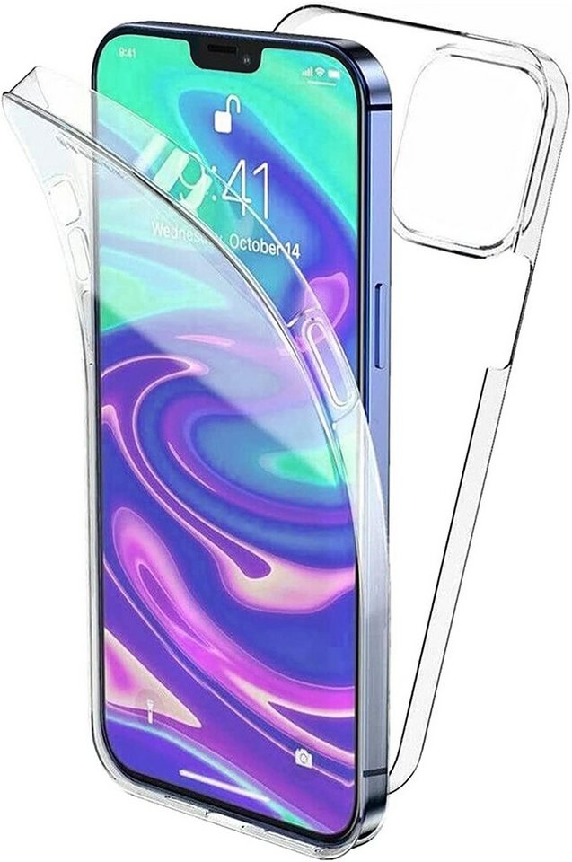 Wisam Smartphone-Hülle für iPhone 13 Pro Max 6.7" Full Cover Silikon TPU 360° Transparent 17,01 (6,7 Zoll) von Wisam