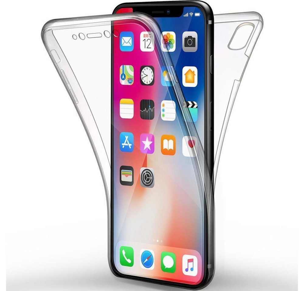 Wisam Smartphone-Hülle für iPhone X / XS Full Cover Silikon TPU 360° Transparent Schutzhülle 14,86 (5,8 Zoll) von Wisam