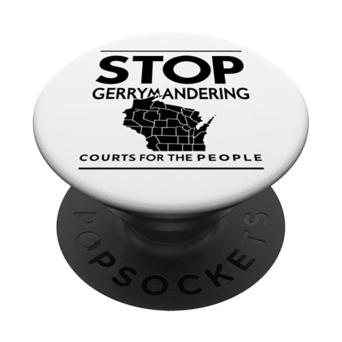 Unabhängige Gerichte, faire Karten, echte Veränderung PopSockets Klebender PopGrip von Wisconsin Election on April 1, 2025