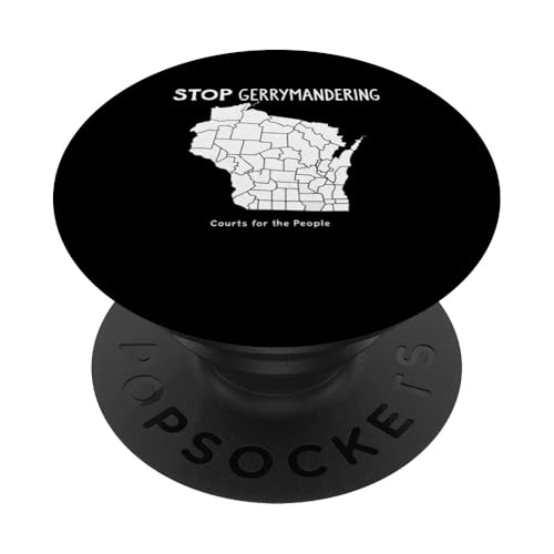 Wisconsin Election 2025 - Stop Gerrymandering Now PopSockets Klebender PopGrip von Wisconsin Election on April 1, 2025