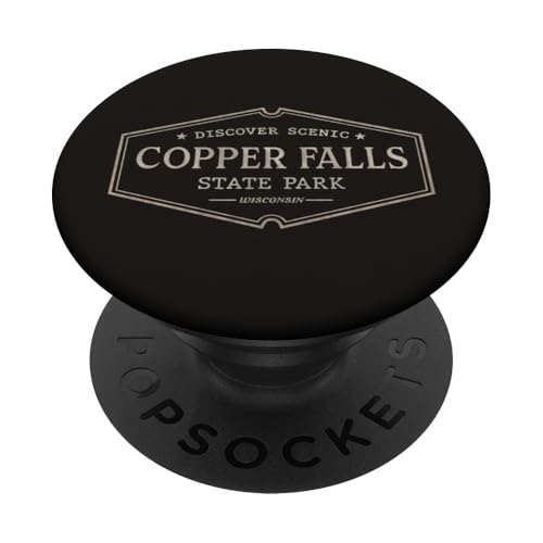 Copper Falls State Park, Wisconsin | Malerische Copper Falls, WI PopSockets Klebender PopGrip von Wisconsin Standard Apparel Co.