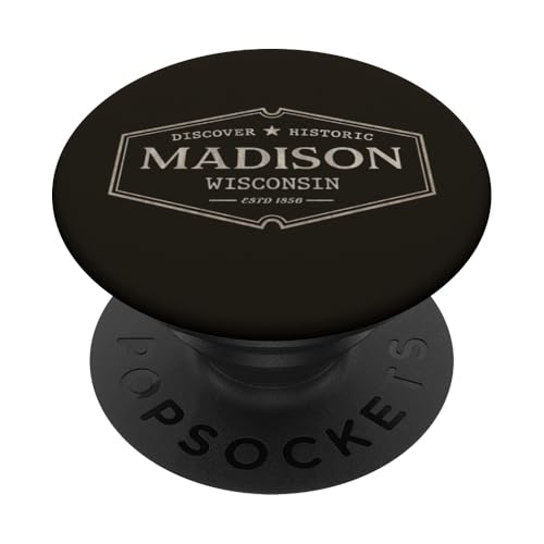 Madison, Wisconsin | Historisches Madison, WI PopSockets Klebender PopGrip von Wisconsin Standard Apparel Co.