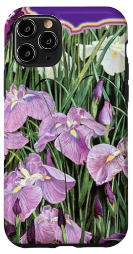 Hülle für iPhone 11 Pro Lila Iris Blumen von Wistful