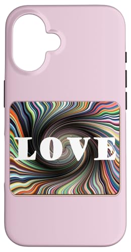 Hülle für iPhone 16 Love Word Swirl Art von Wistful