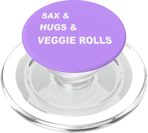 SAXOFON & HUGS & VEGGIE ROLLS PopSockets PopGrip für MagSafe von Wistful