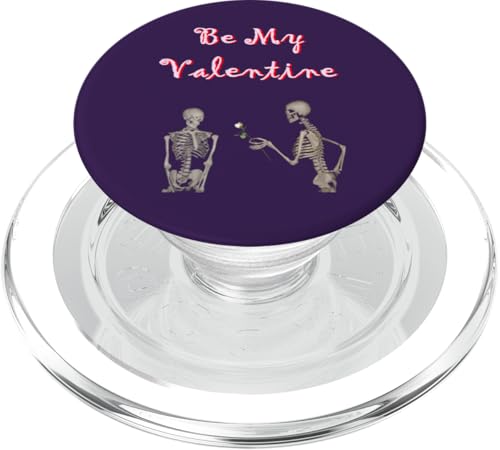 Valentinstag Be My Valentine Skelette Liebe PopSockets PopGrip für MagSafe von Wistful