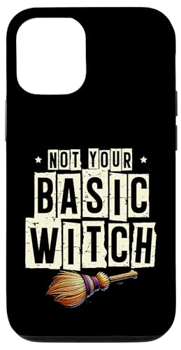 Hülle für iPhone 12/12 Pro Not Your Basic Witch Witches Halloween Besen Besen von Witch Halloween Lover Gifts